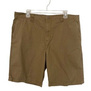G&M Men's Tan Flat Front Chino Shorts, Sz
40